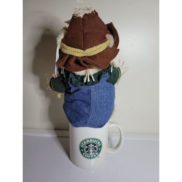 Starbucks Bearista Scarecrow Bear with ceramic cup - Picture 3 of 9